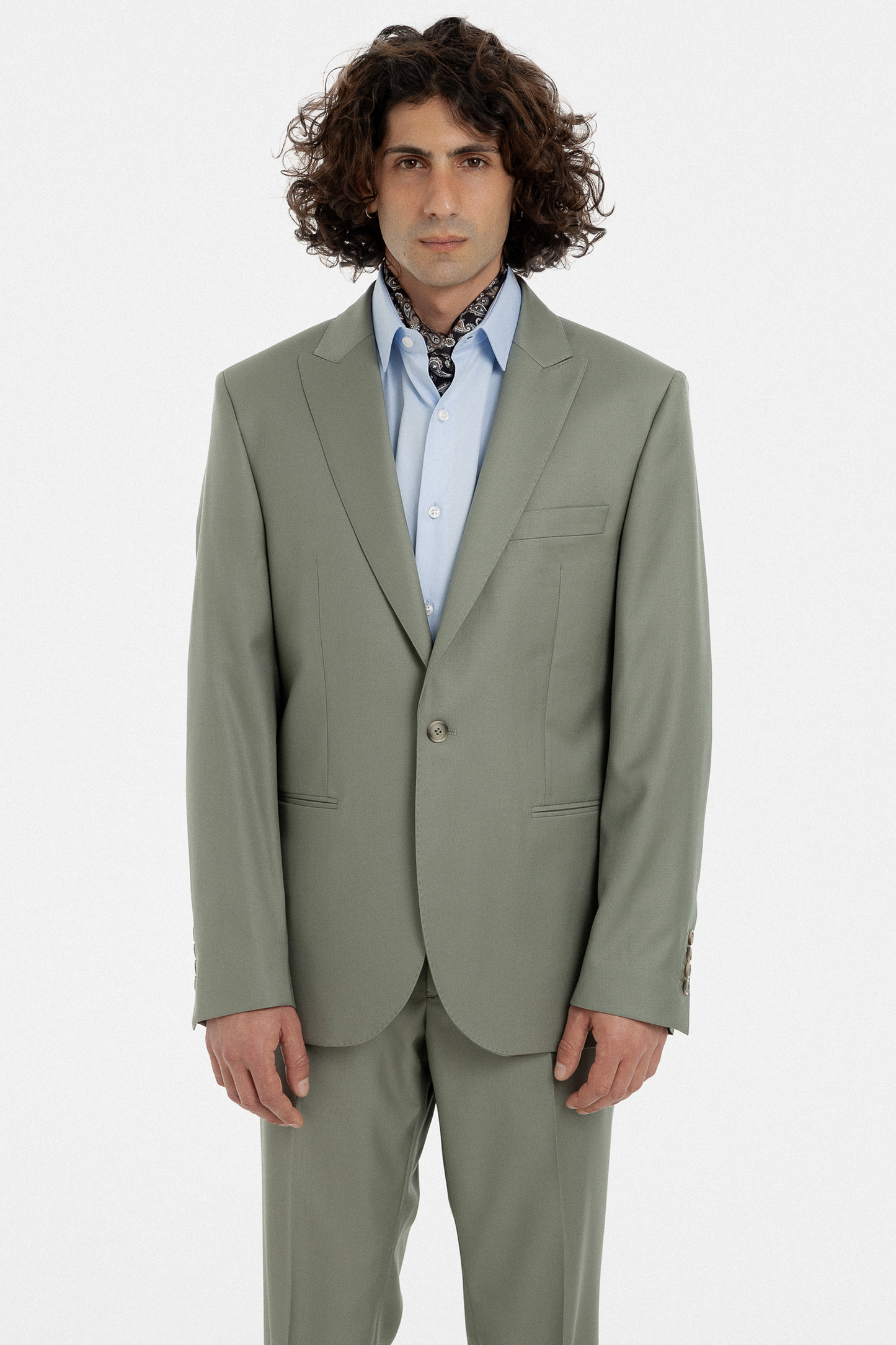Soft Sage Green Single-Breasted Suit