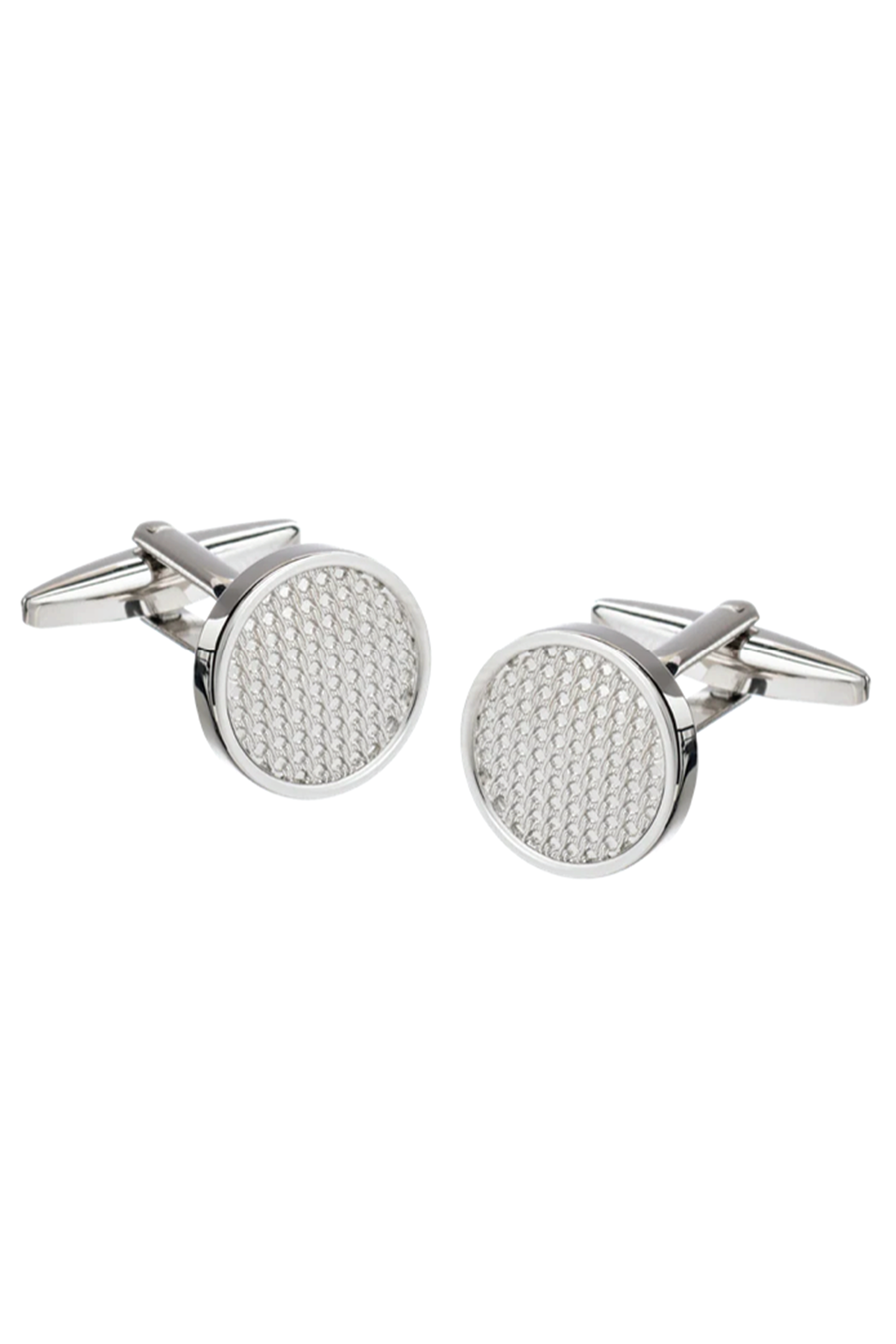 Metal Bumpy Textured Centre Cufflinks