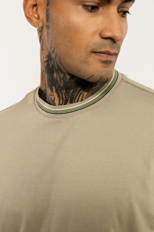 Beige Organic Cotton T-Shirt
