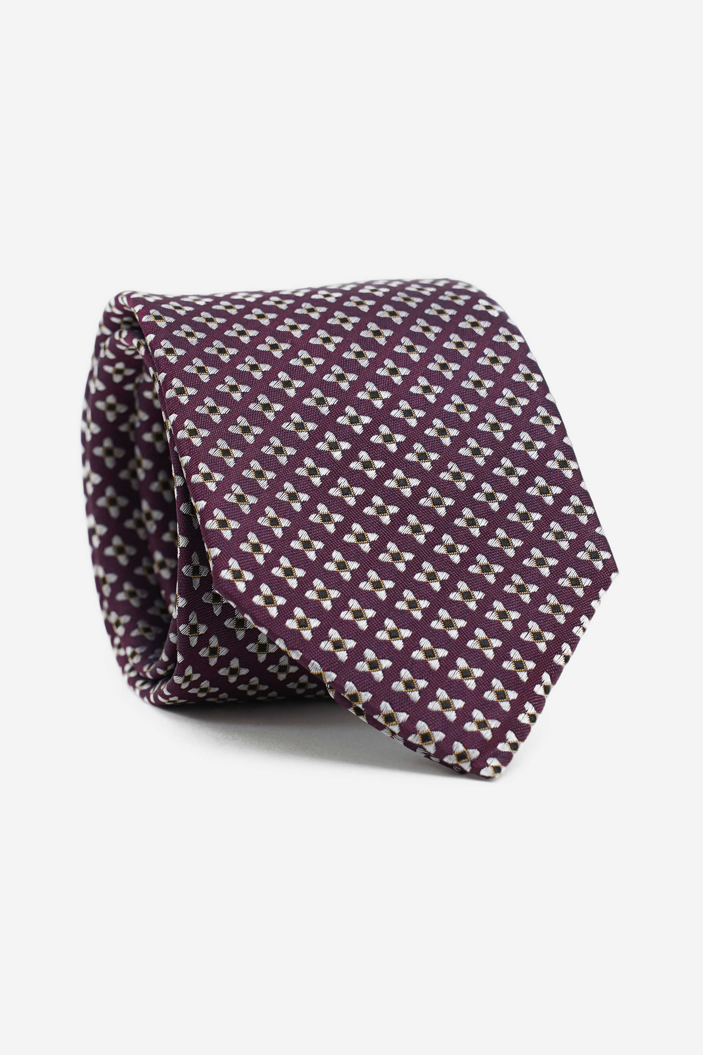 Burgundy Patterned Tie