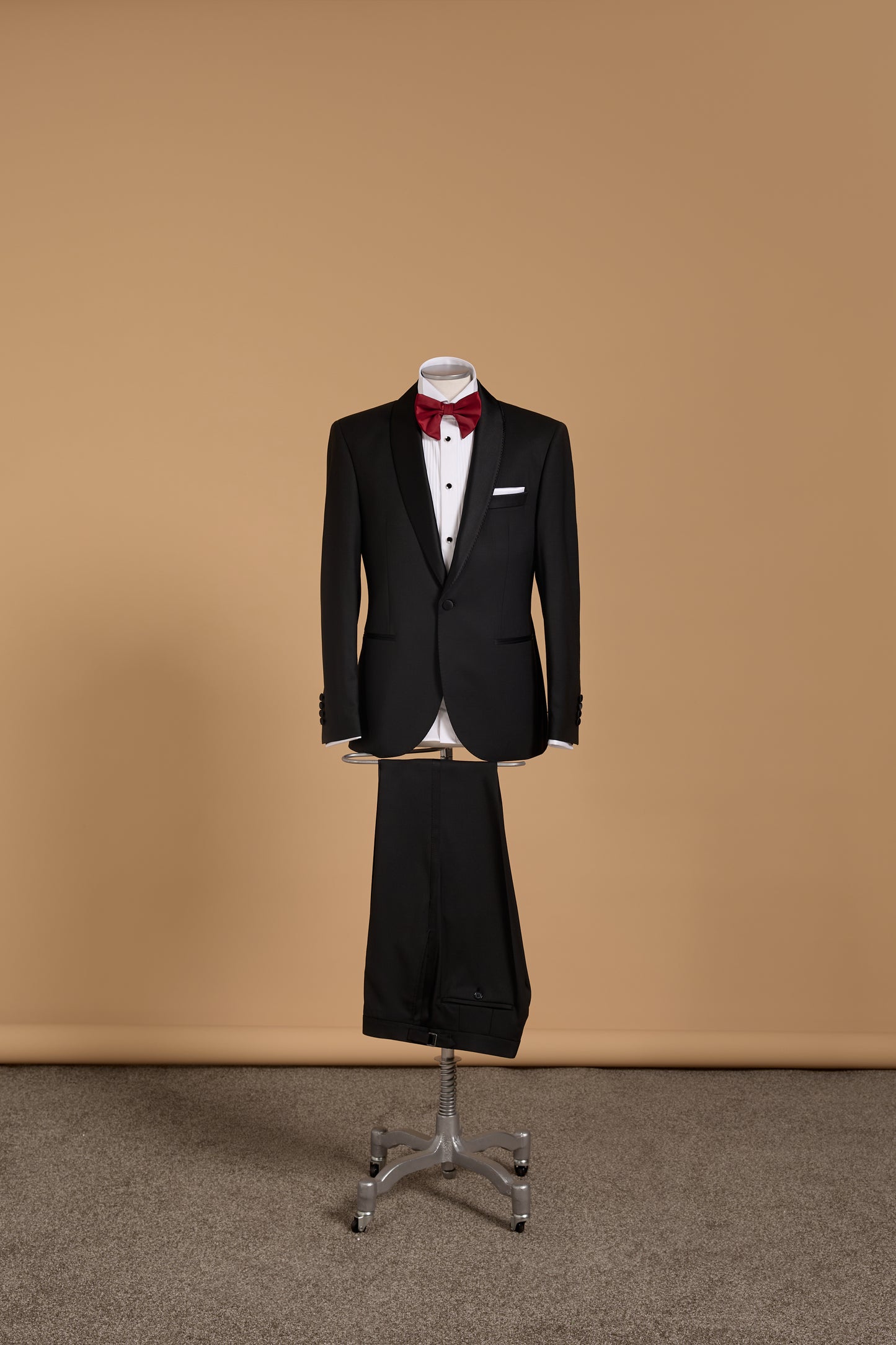 VERDI BLACK WOOL TUXEDO