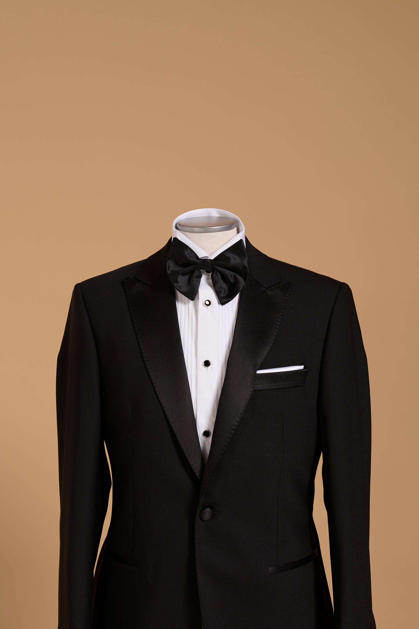 VERDI BLACK WOOL TUXEDO