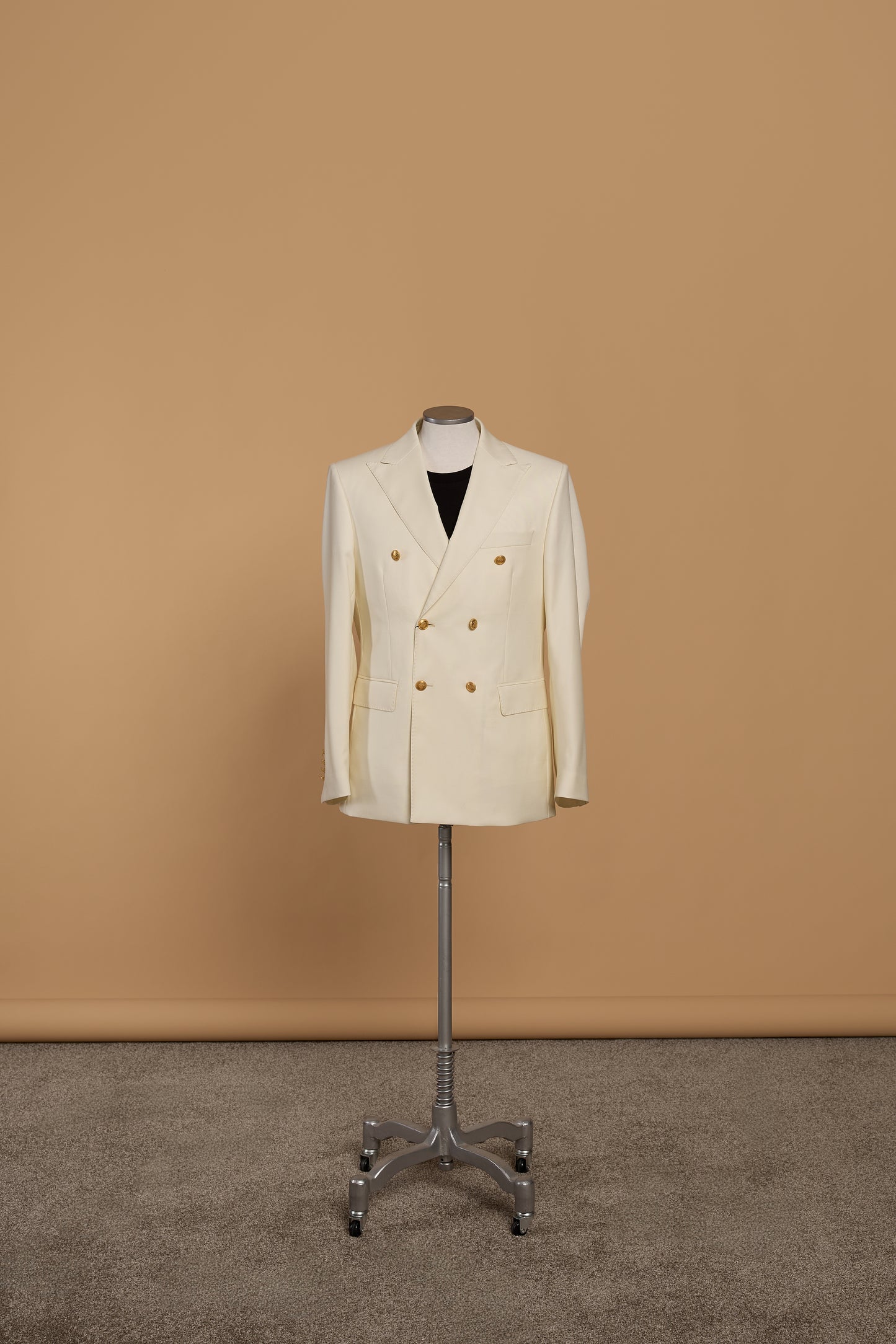 Ivory Double-breasted Suit
