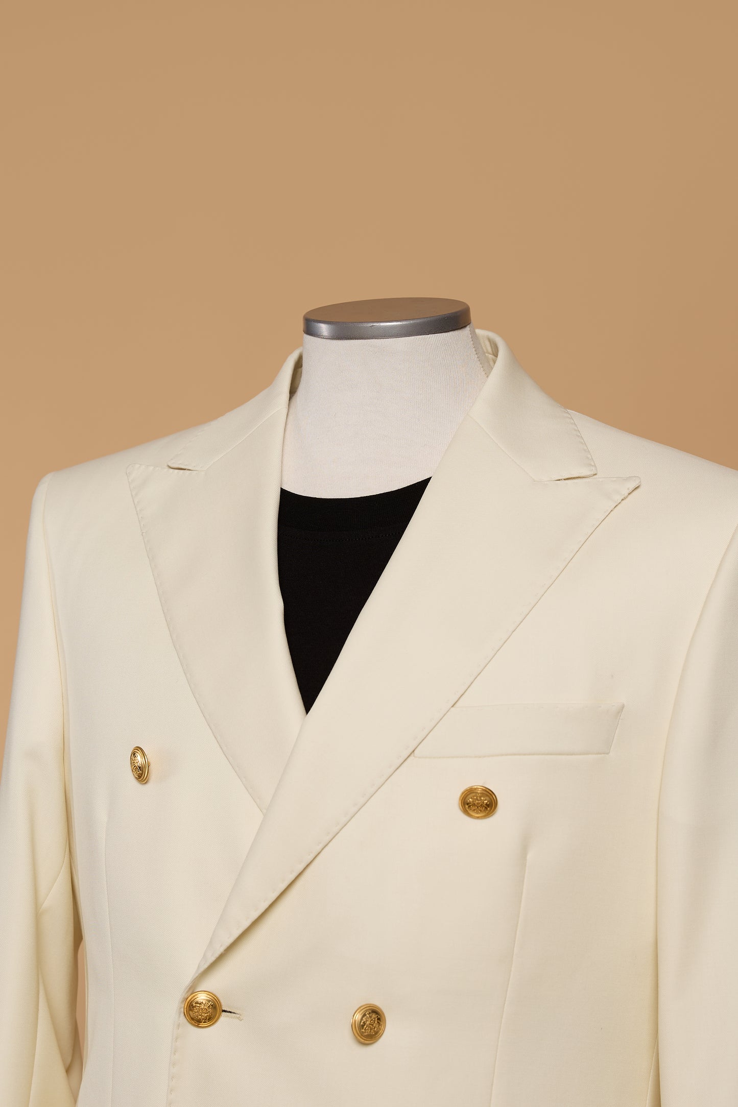 Ivory Double-breasted Suit