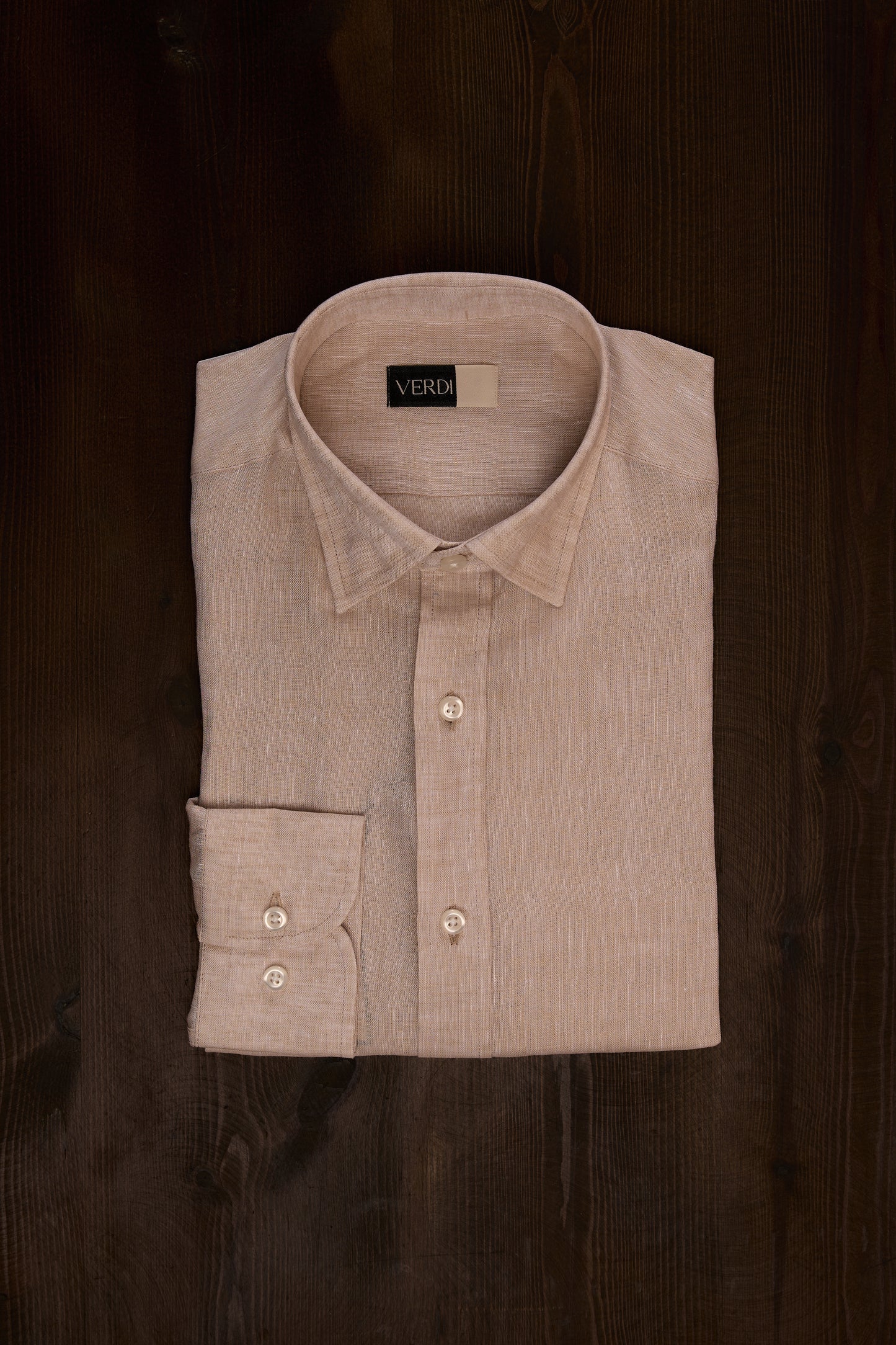 Beige Linen Shirt