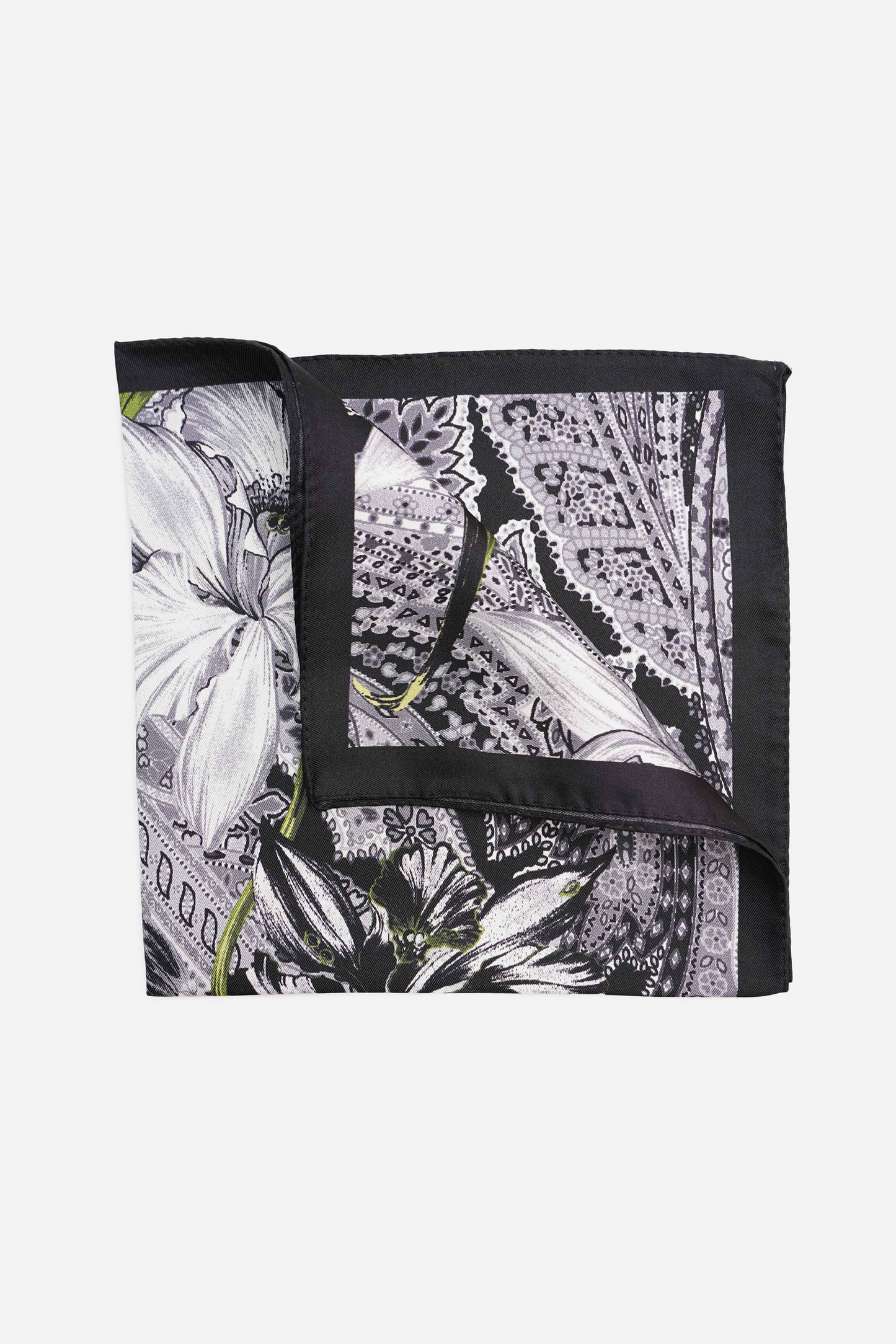 Monochrome Lily Scarf