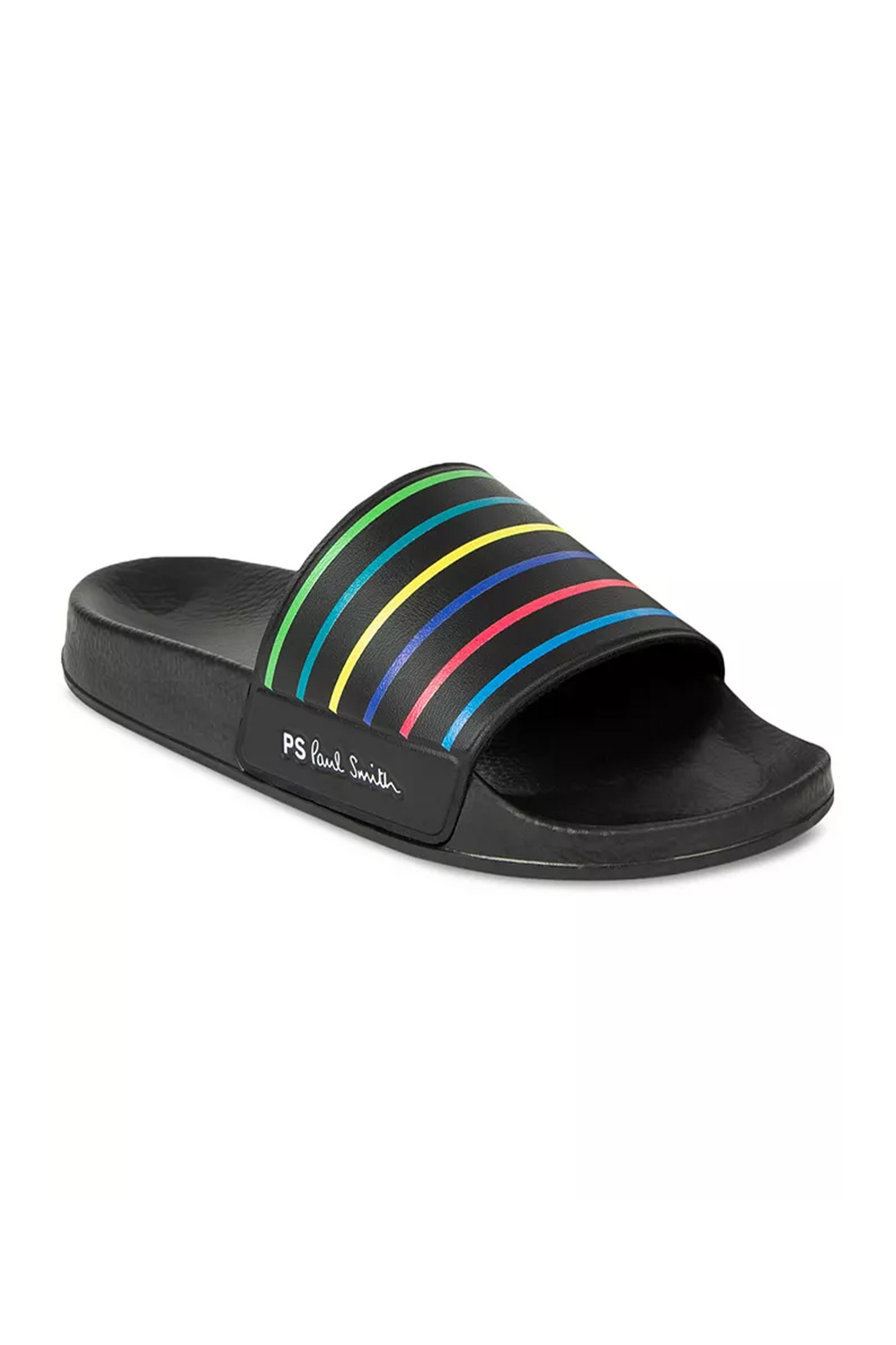 Paul Smith Black Signature Stripe Slides