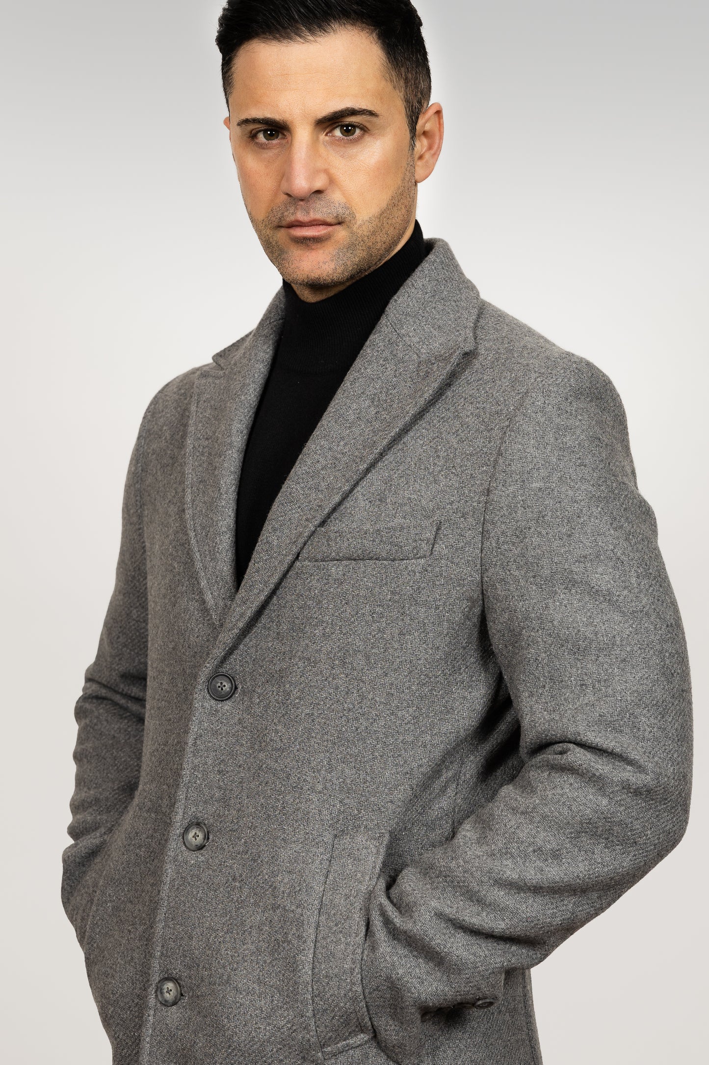 Grey Wool Coat