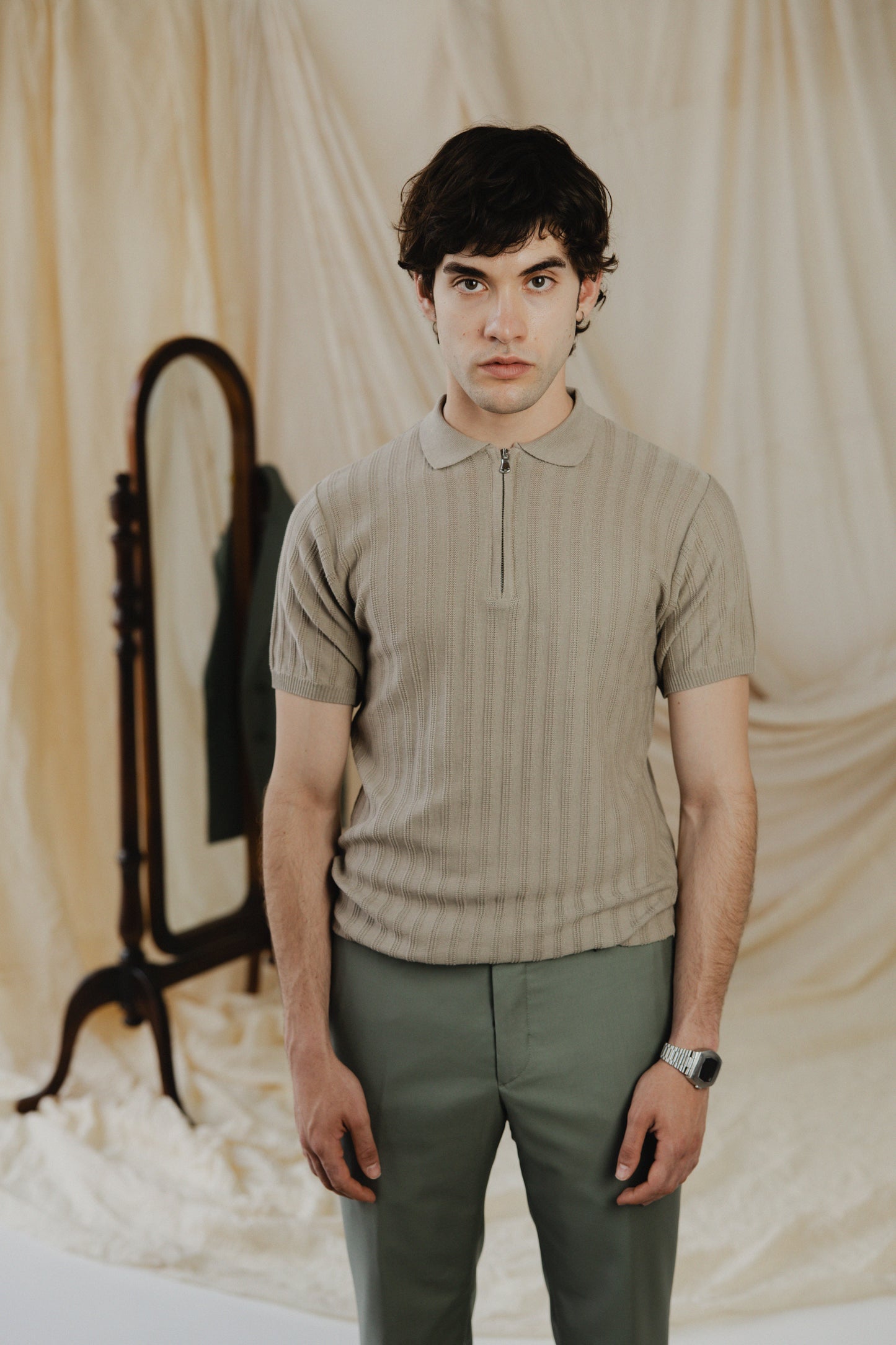 Knit Polo Shirt