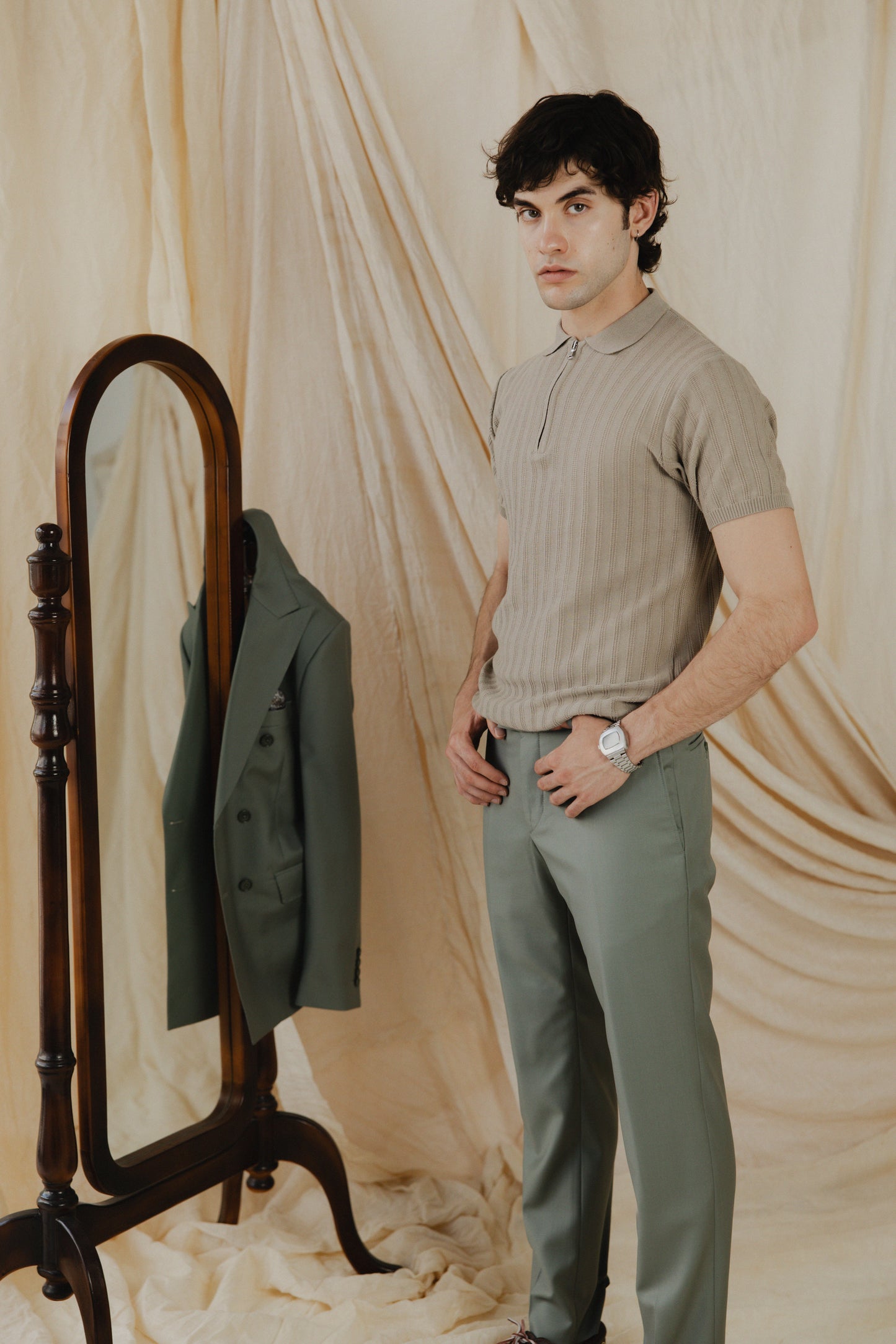 Knit Polo Shirt