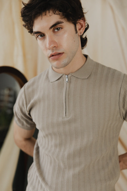 Knit Polo Shirt