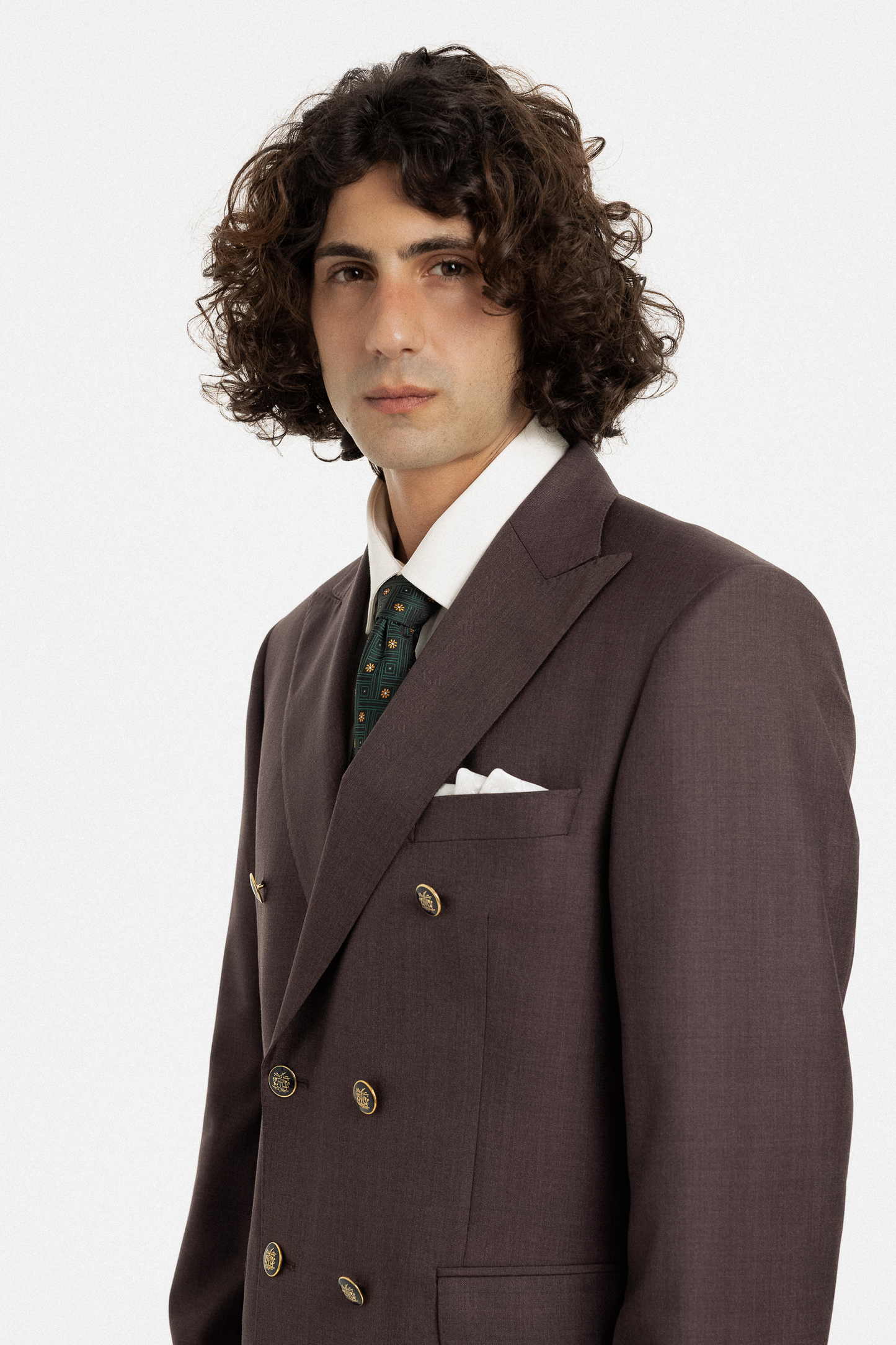 Espresso Double-Breasted Suit