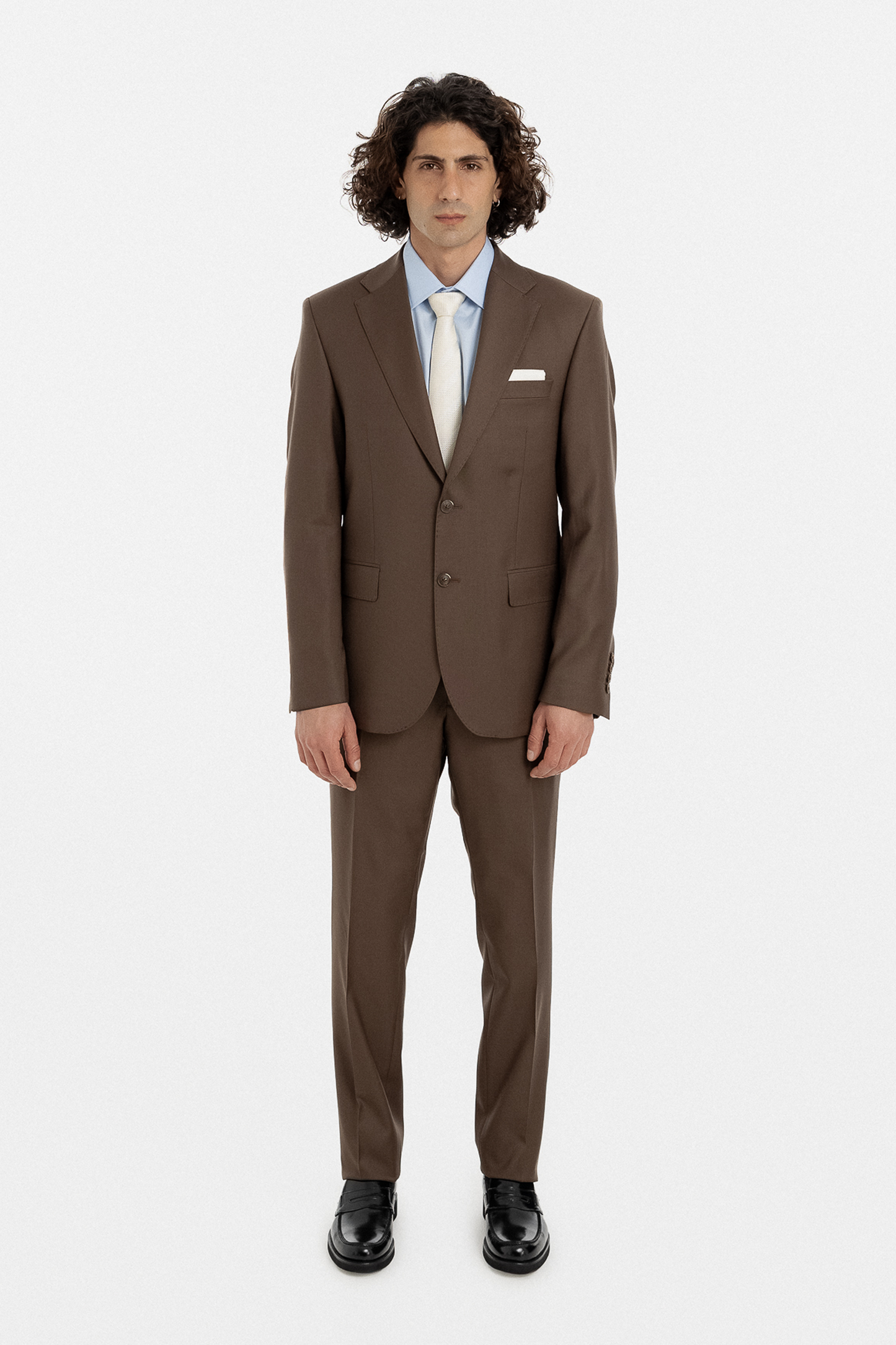 Chocolate Brown Single-Breasted Suit