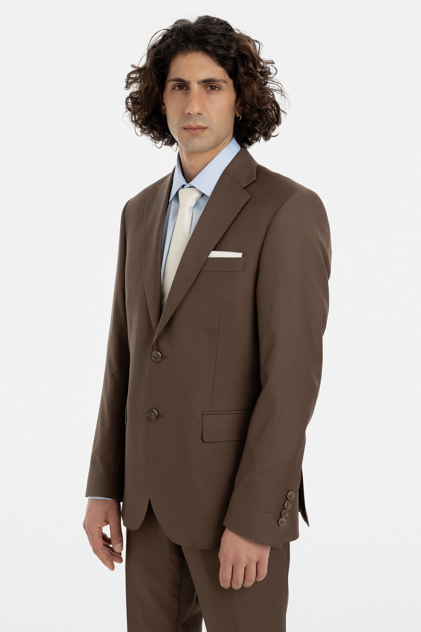 Chocolate Brown Single-Breasted Suit