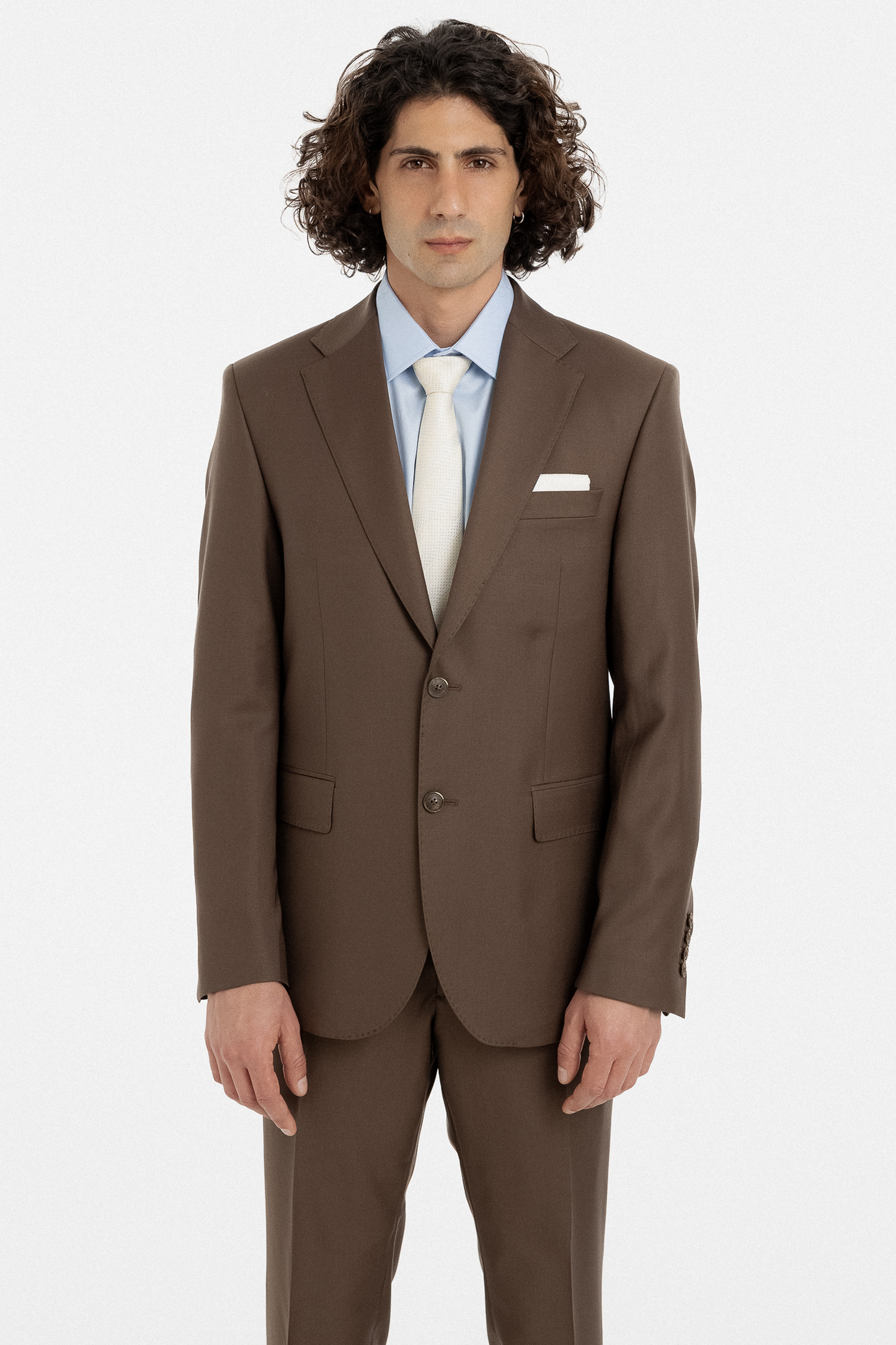 Chocolate Brown Single-Breasted Suit