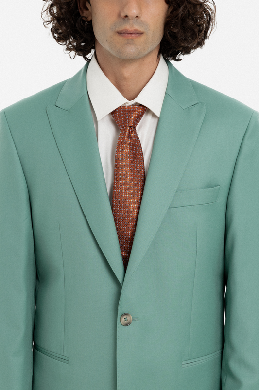 Mint Green Single-Breasted Suit