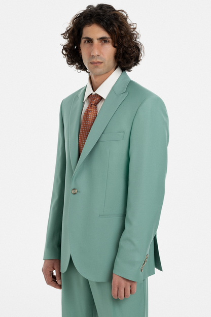 Mint Green Single-Breasted Suit