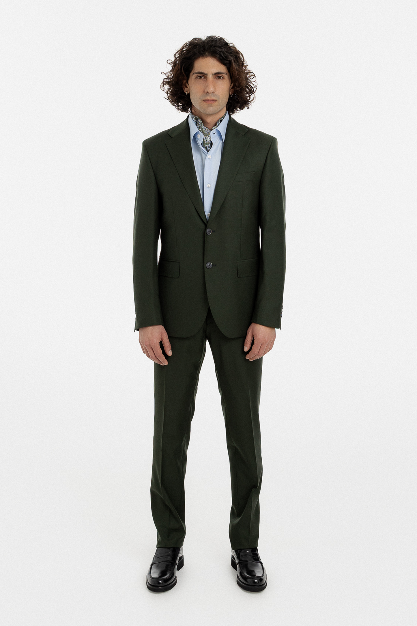 Deep Forest Green Single-Breasted Suit