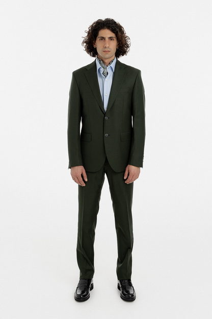 Deep Forest Green Single-Breasted Suit