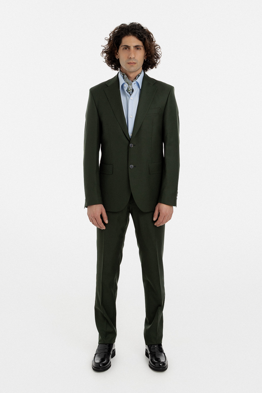 Deep Forest Green Single-Breasted Suit