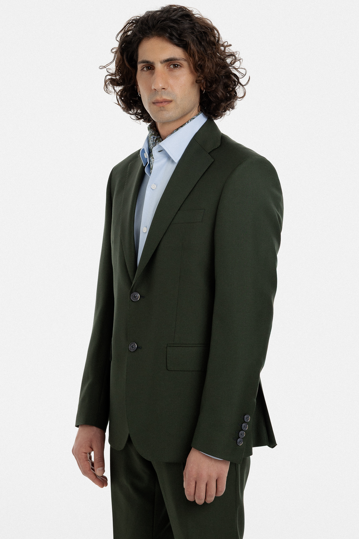 Deep Forest Green Single-Breasted Suit