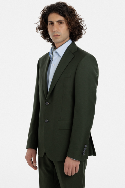 Deep Forest Green Single-Breasted Suit