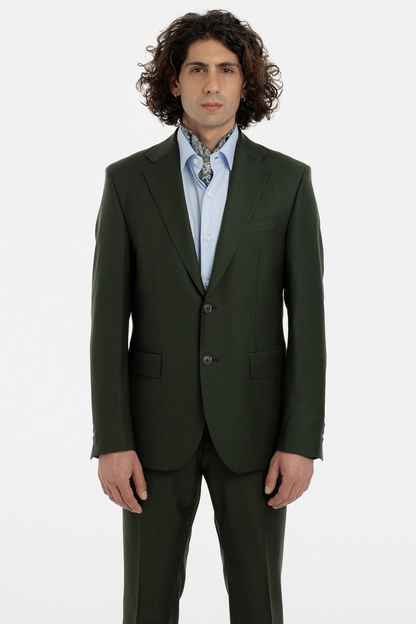 Deep Forest Green Single-Breasted Suit