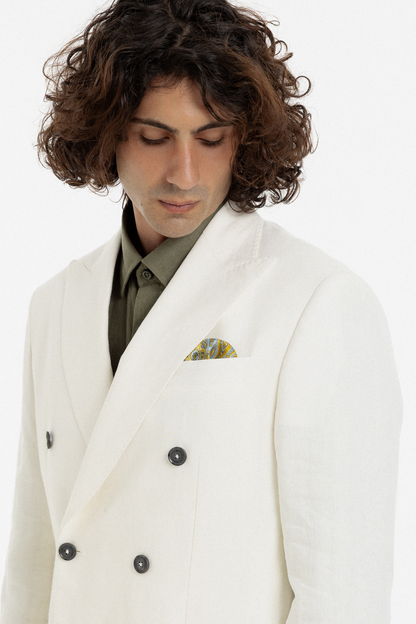 Ivory Double-Breasted Suit