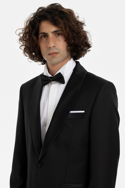 Classic Black Shawl Lapel Tuxedo