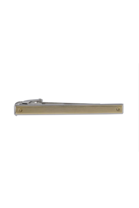 Two-Tone Gold & Silver Tie Clip