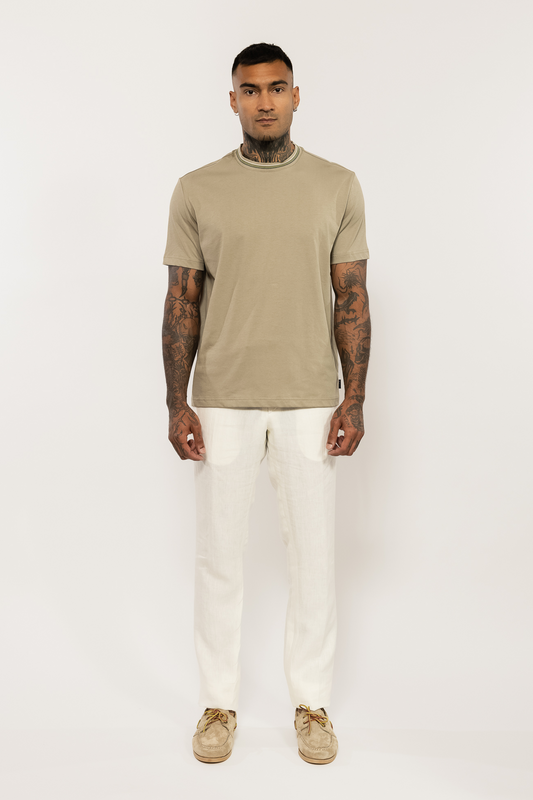 Beige Organic Cotton T-Shirt