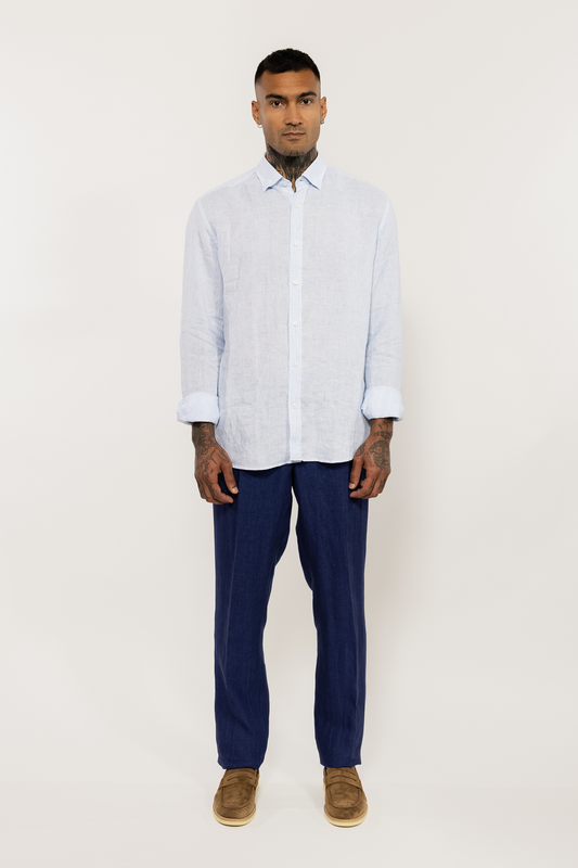 Striped Sky Linen Shirt