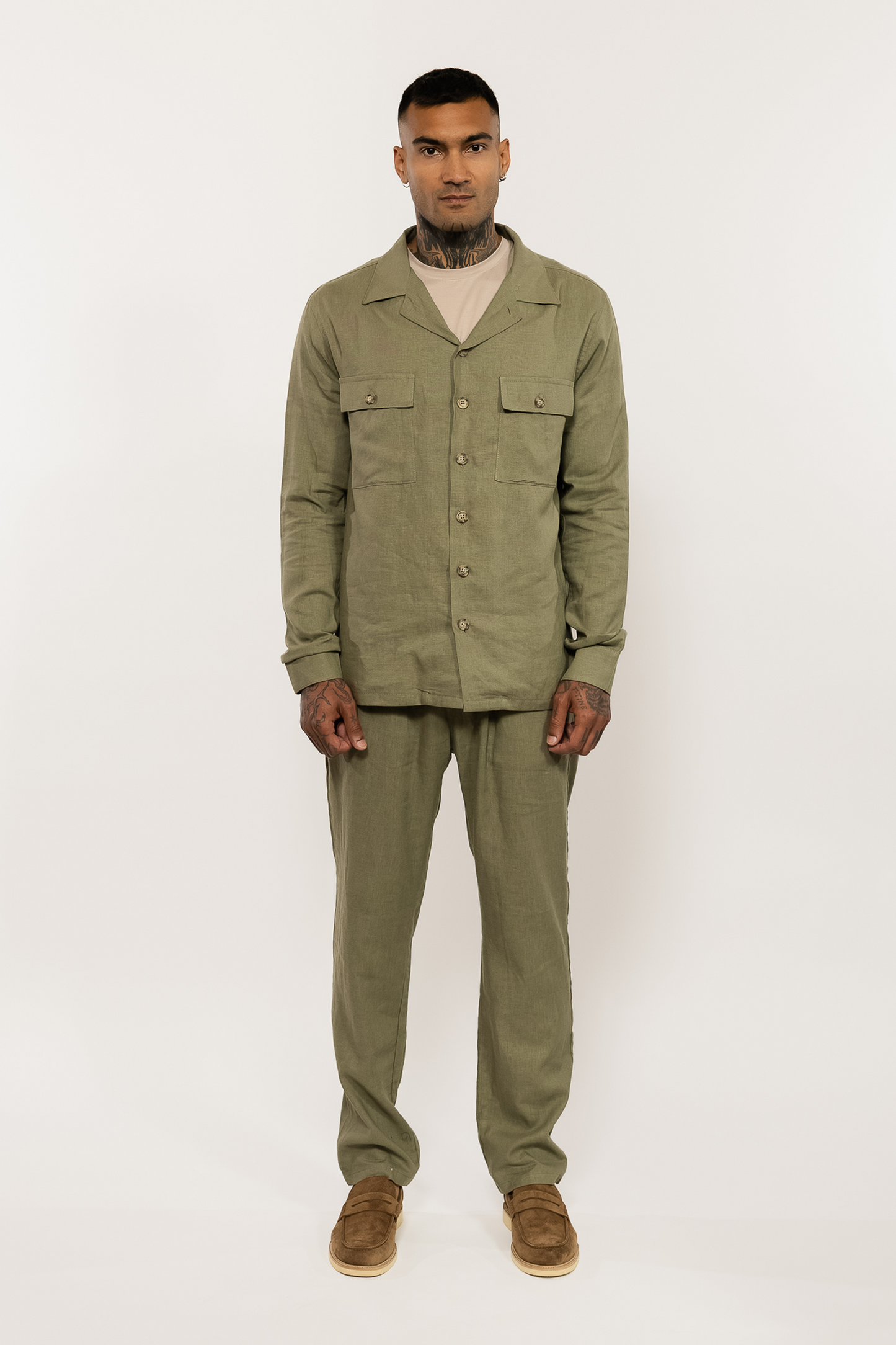 Green Khaki Overshirt