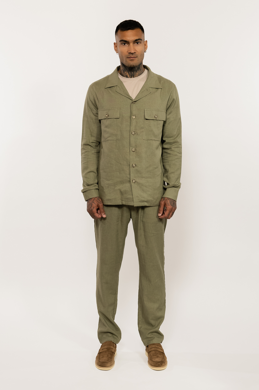 Green Khaki Overshirt
