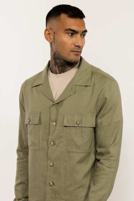 Green Khaki Overshirt