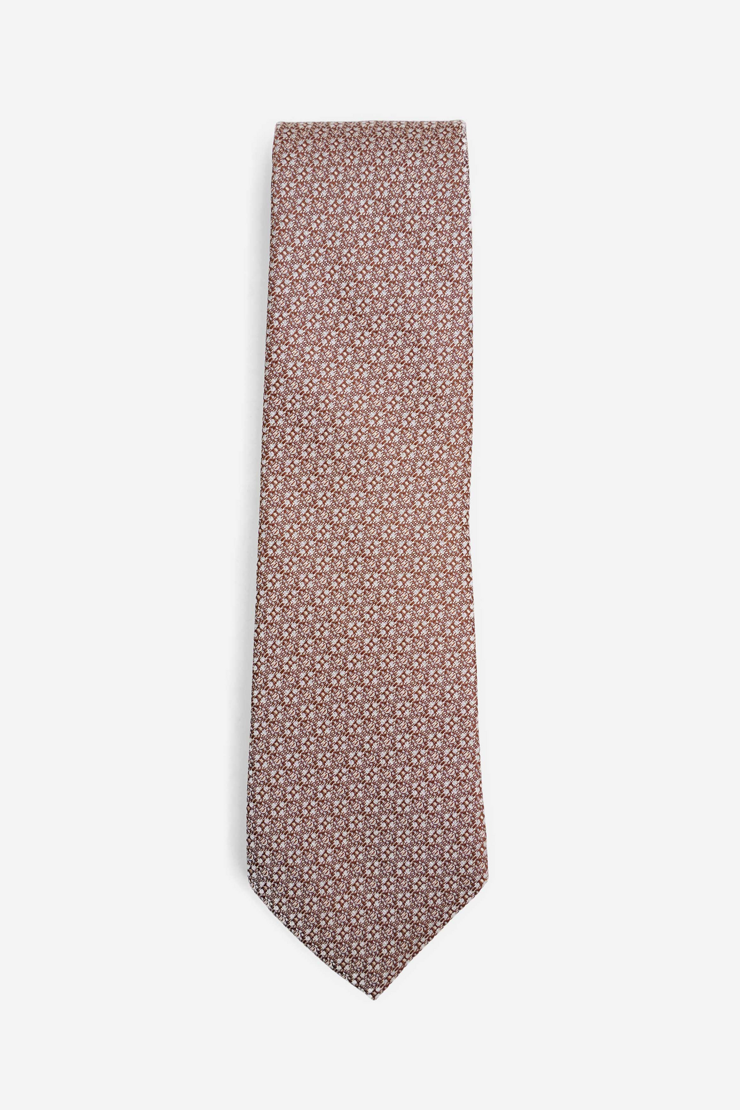 Textured Brown Tie