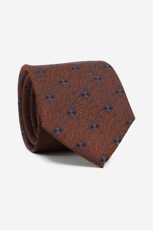 Brown Micro Pattern Tie