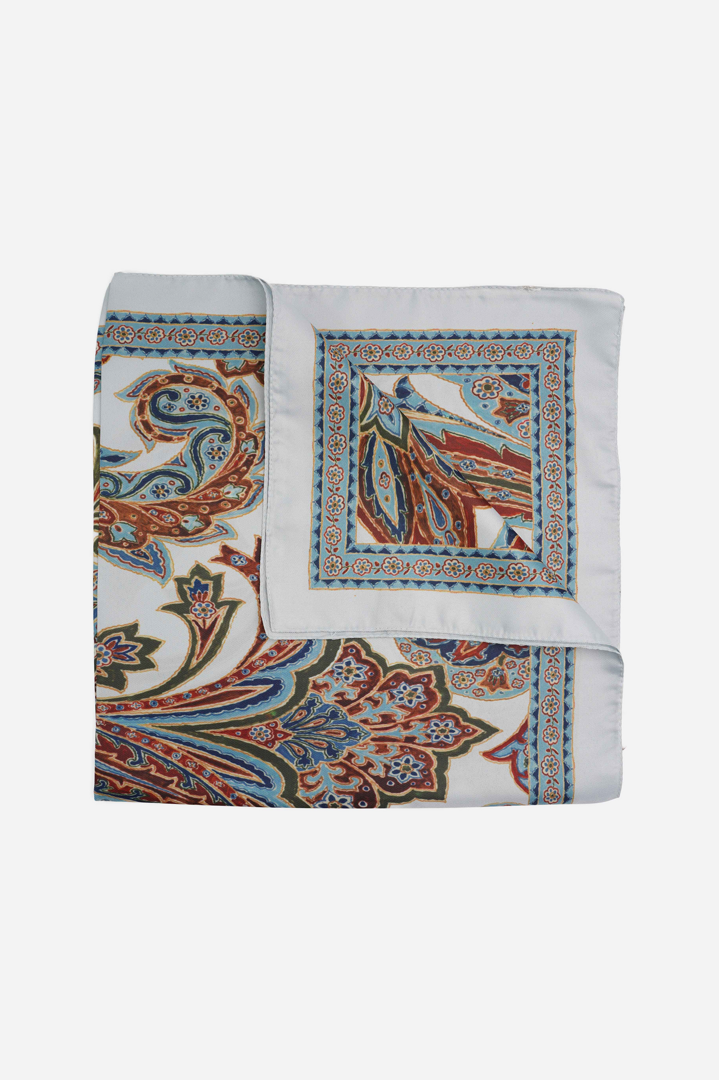 Sky Blue Paisley Scarf