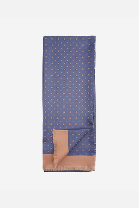 Periwinkle Medallion Scarf