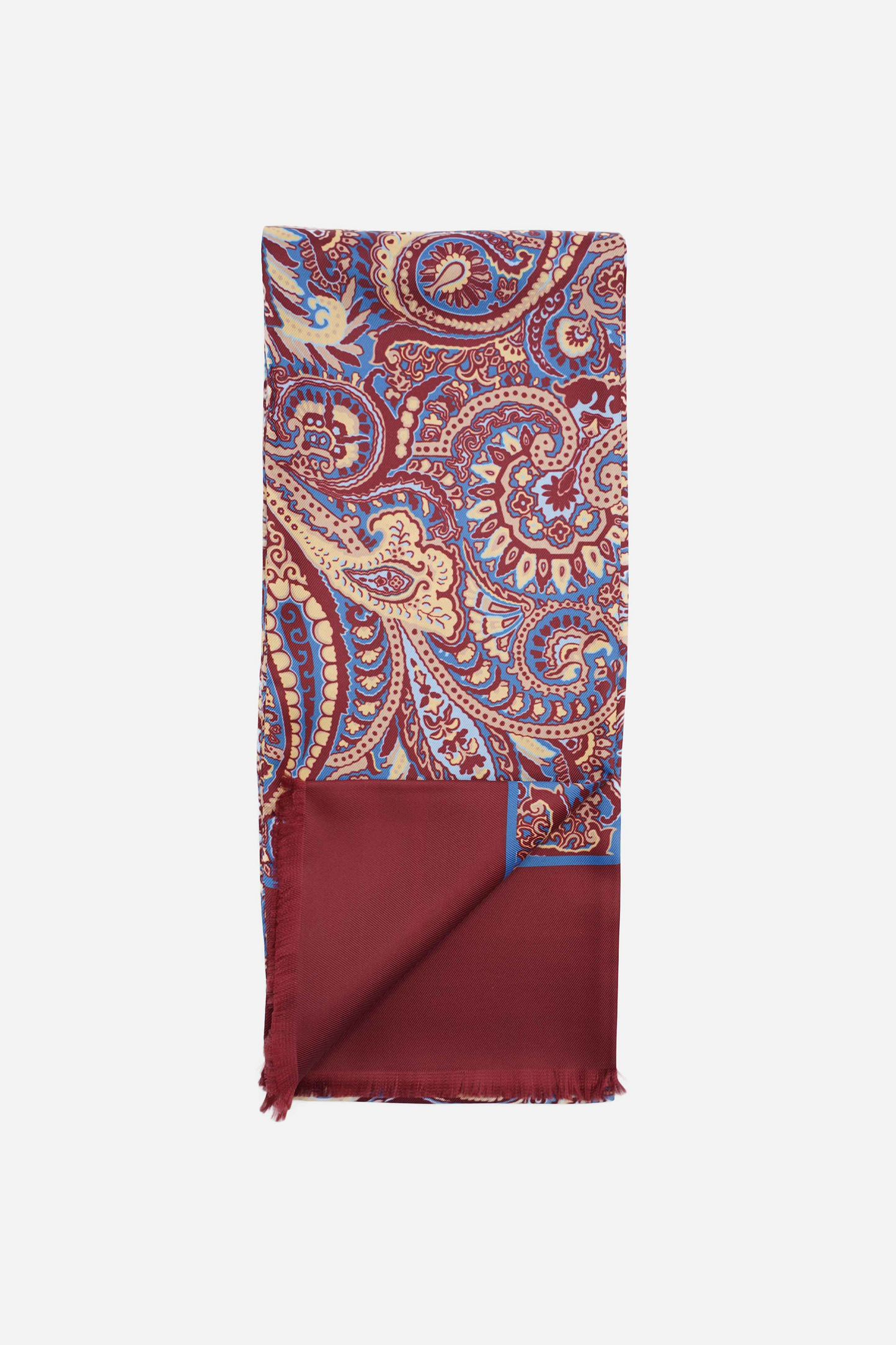 Burgundy Paisley Scarf