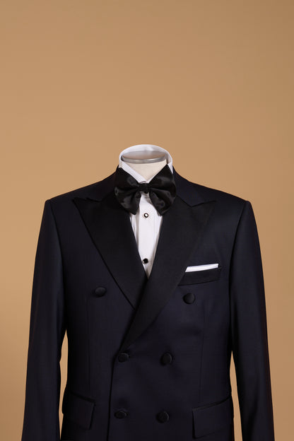 VERDI BLACK DOUBLE-BREASTED TUXEDO