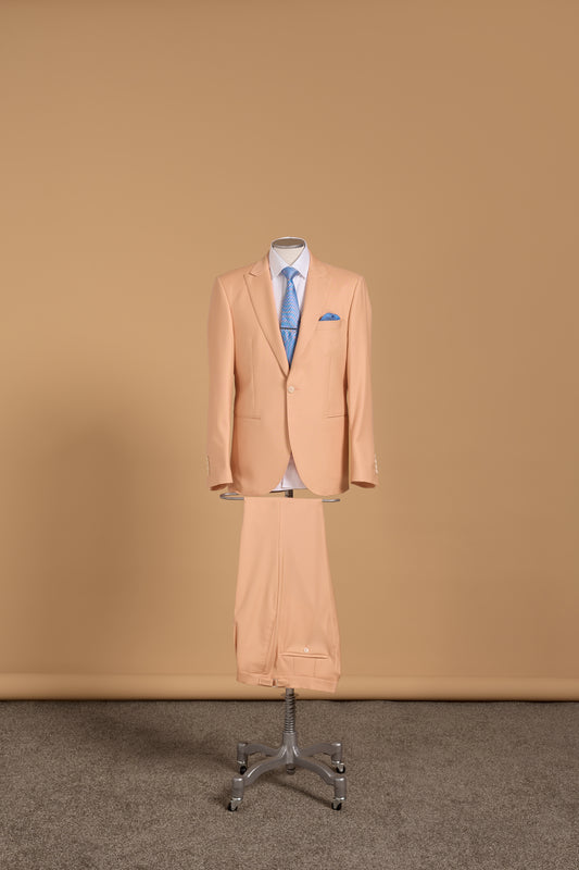 VERDI PEACH WOOL SUIT