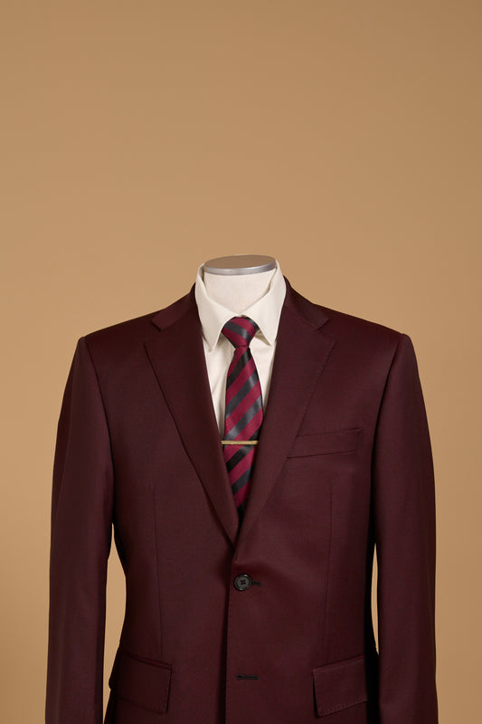 VERDI BORDEAUX WOOL SUIT