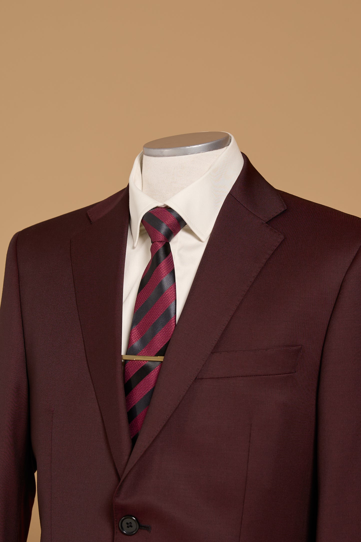 VERDI BORDEAUX WOOL SUIT