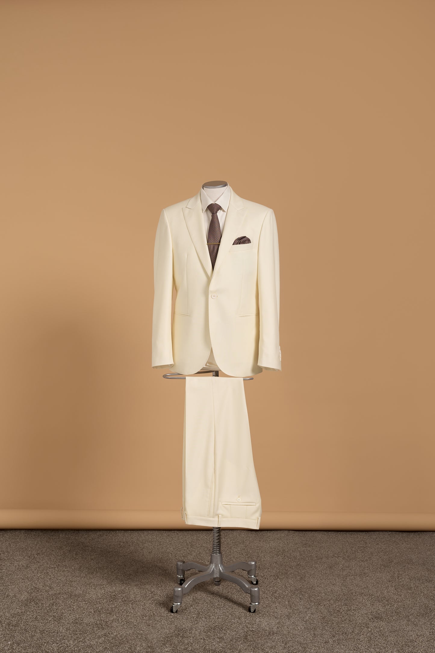VERDI WHITE WOOL SUIT