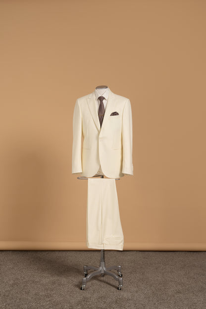 VERDI WHITE WOOL SUIT