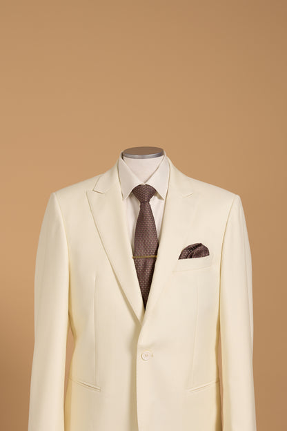 VERDI WHITE WOOL SUIT