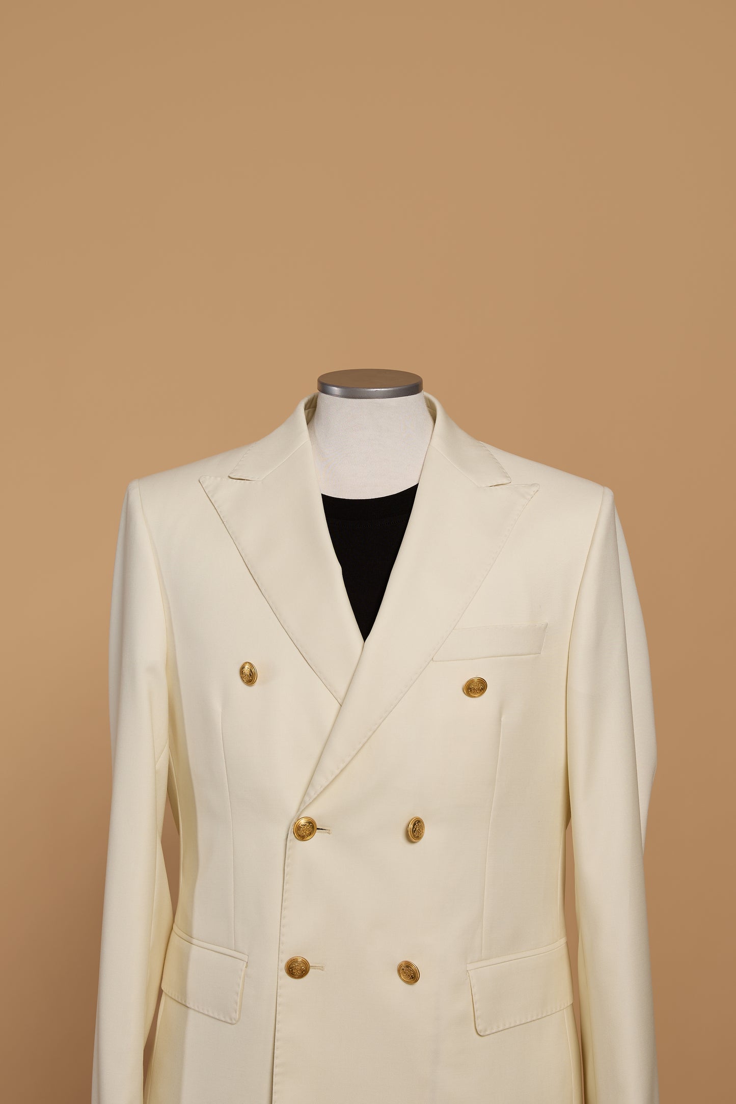 Ivory Double-breasted Suit