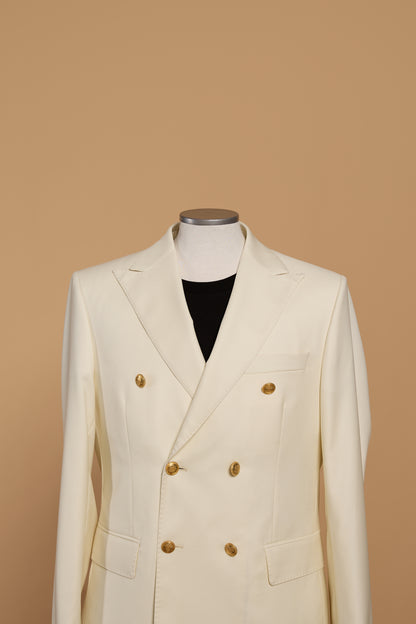 Ivory Double-breasted Suit