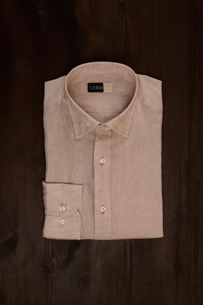 Beige Linen Shirt